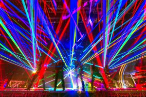 Lexington: concert with colorful lights