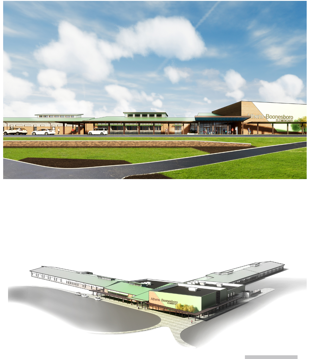 rendering of the new elementary school