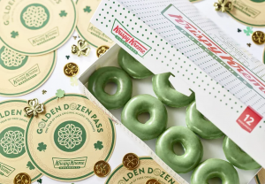 Krispy Kreme: green doughnuts