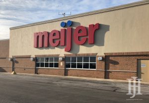 beige building with meijer in red letters