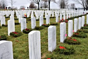 wreaths on graves